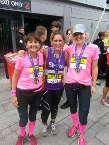 At the finish of Liverpool Rock n Roll Marathon. Amazing pacers, amazing race